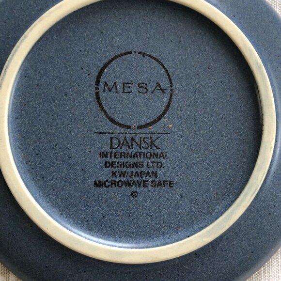 Set of 2 Dansk "Mesa - Sky Blue " Cups and Saucers Japan - Picture 6 of 8